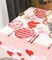 Valentines Day Plates and Napkins Sets - Serves 16 - Includes Paper Cups Cutlery for Valentine Decor Party Supplies Paper Straws Valentines Day Decor Valentine's Day Decorations